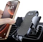Andobil Voiture de téléphone cellulaire, [2022 Mise à jour] [Super Stable & Durable] Air Support de support d'évent Easy Clamp Hands-Free Compatible avec iPhone 13 12 11 Pro Max 8 X XR XS SE Samsung Galaxy S22/S21/S20+