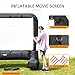 VIVOHOME 20 Feet Indoor and Outdoor Inflatable Blow up Mega Movie Projector Screen with Carry Bag for Front and Rear Projection