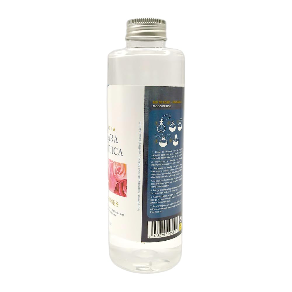 Pack Ahorro Lámpara Catalítica Mosaico Fucsia + Fragancia Bed of Roses (500ml) + Limpiador Neutro (200ml) + Mecha de Repuesto