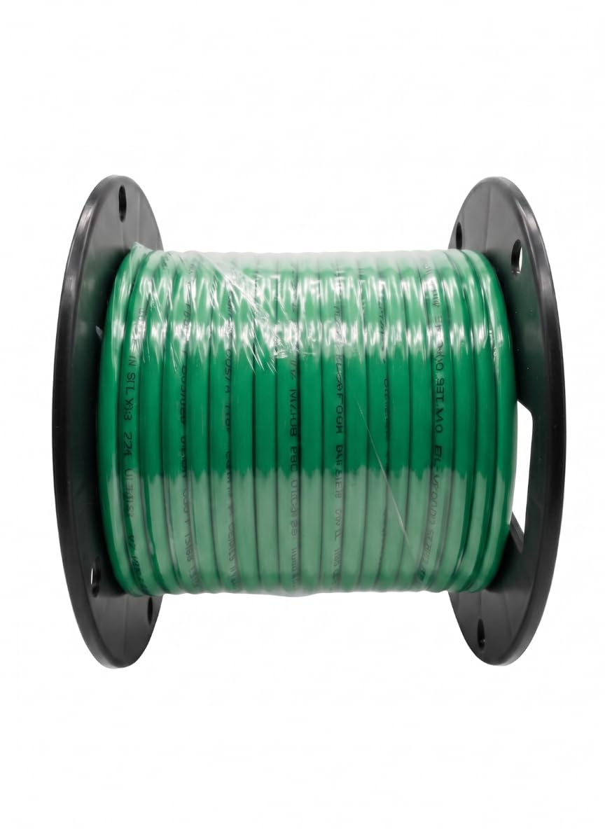 AiCat Cat5e Ethernet Cable 100ft Riser CMR - Insulated Solid Bare Copper Wire, PoE++(4PPoE) Cat5e Cable FastReel, 24 AWG, ETL & UL Listed - 350MHZ /Gigabit Speed, Unshielded UTP Network Cable - Green
