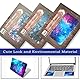 Laptop Haut Aufkleber Aufkleber, 12 13 13,3 14 15 15,4 15,6 Zoll Laptop Vinyl Haut Aufkleber Abdeckung Art Protector Notebook PC (2 Handgelenk Pad enthalten), wasserdicht abnehmbar, Nebel Galaxy