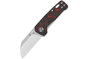 QSP Penguin Mini Pocket Knife with 14C28N Blade and G10/Carbon Fiber Handle