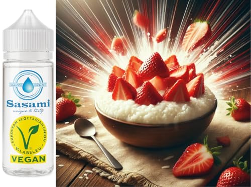 Riz au lait fraise Sasami arôme concentré vegan 100 ml pour e-liquide DIY