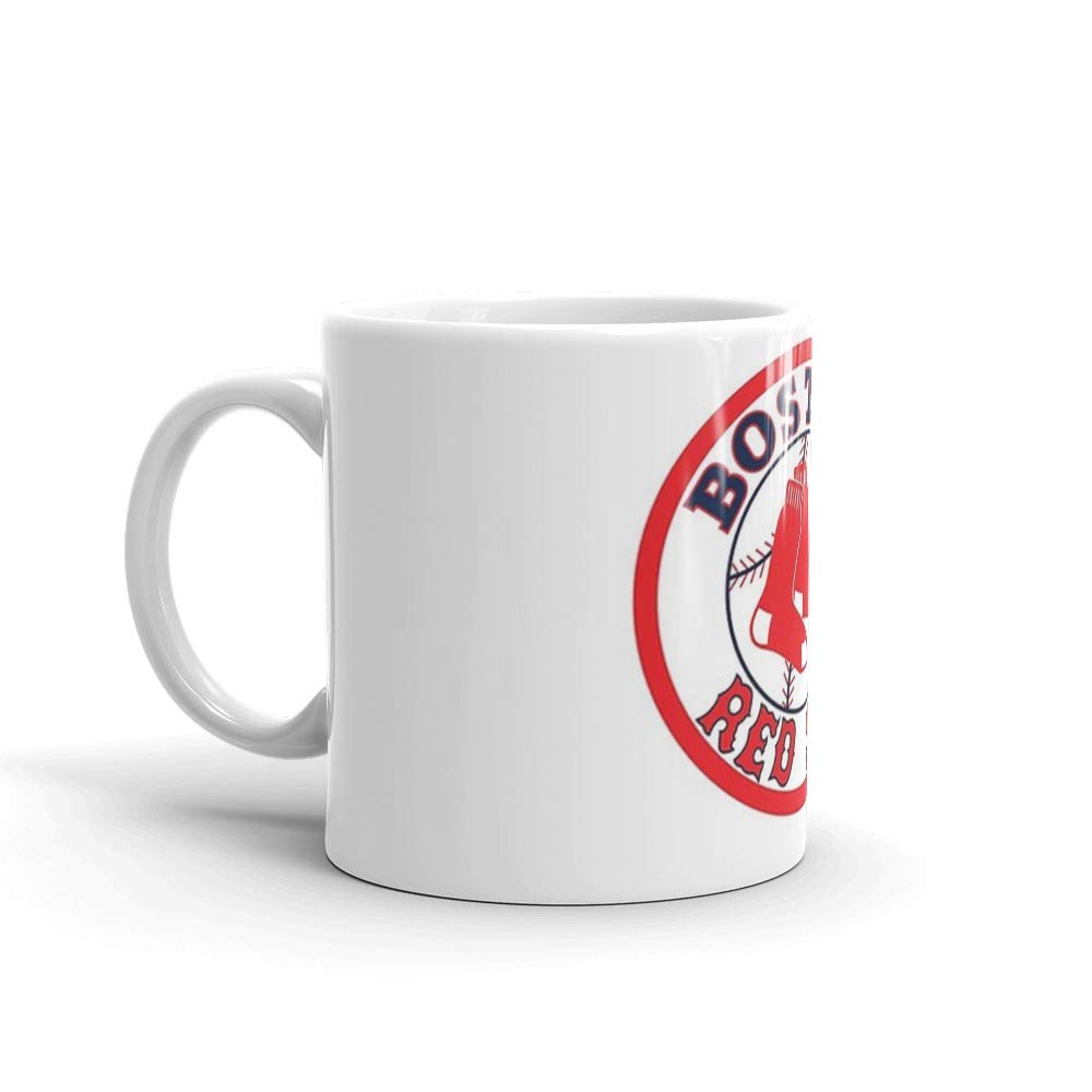 Boston RedSox. 11 Oz Ceramic Coffee Mugs With C-shape Handle, Comfortable To Hold. 11 Oz Fine Ceramic Mug With Flawless Glaze Finish