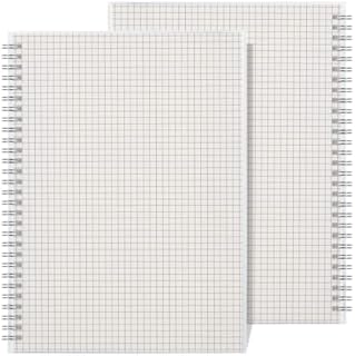 RETTACY Graph Paper Notebook 2 Pack - B5 Graph Spiral Notebook with 7.3"X 10",Total 320 Pages,100GSM Thick Paper for Work School Journals