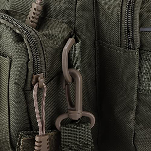 Shanrya Angeltasche, Angeln Hüfttasche Nylon 600D Glatter Reißverschluss Multi Funktional Multi Layer für Radfahren im… – Bild 6