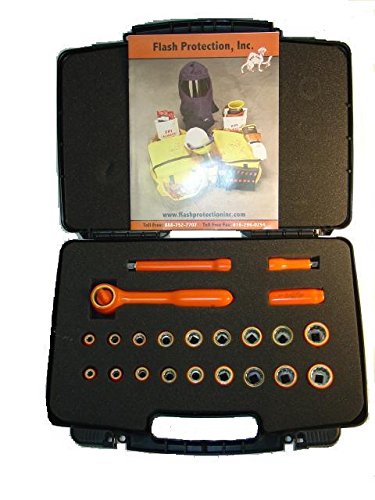 Kit de 22 piezas de dados con carrete 3/8 1000v
