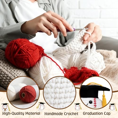 Muñeca de crochet baseball graduación 2027 miniatura 4