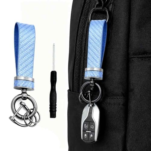 Image of Carbon Car Key Chain, Lightweight and Easy to Store,Fashionable, Perfect for Gifting to Car Owners