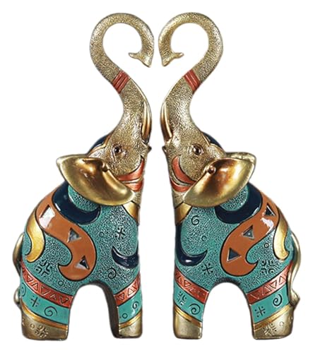 Éléphants de table statues et figures de décoration pour salon et bureau