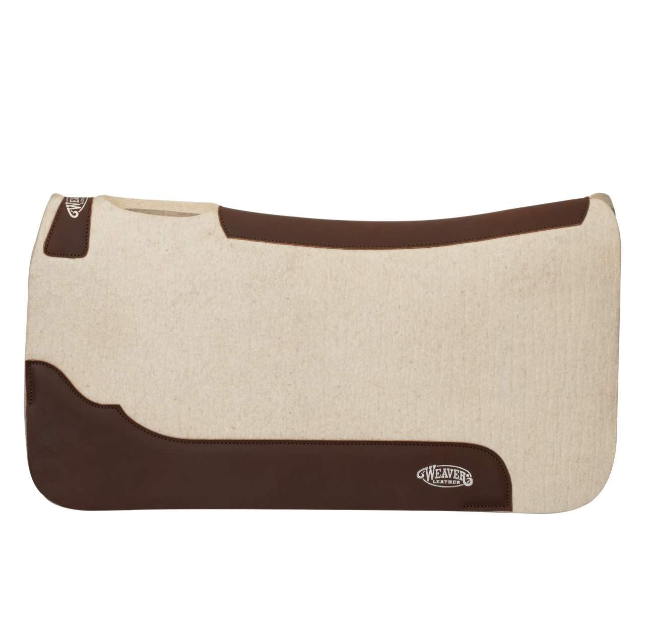 Weaver Leather Sottosella 28x30 in feltro pressato a vapore sagomato da 1 pollice naturale 28x30