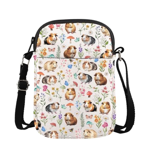 WSNANG Guinea Pig Crossbody Bag Guinea Pig Lover Shoulder Bag Animal Gift for Cavy Owner Gifts