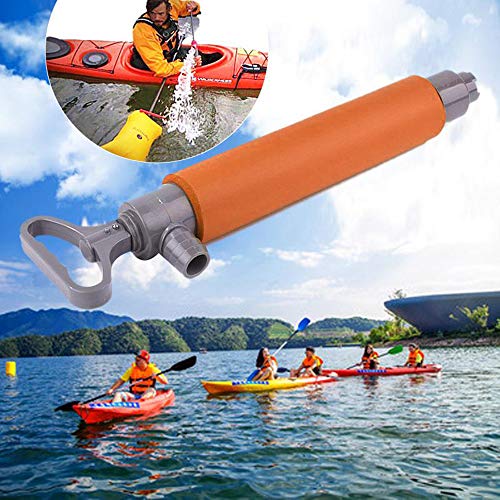 Bomba de mão de caiaque flutuante mão bomba de esgoto para acessórios de canoa de resgate caiaque es