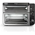 Ninja Double Oven with FlexDoor, FlavorSeal & Smart Finish, Air Fry, Bake, Roast, Toast, Fry, Pizza, Convection Oven, 13-in-1, Black, DCT402BK