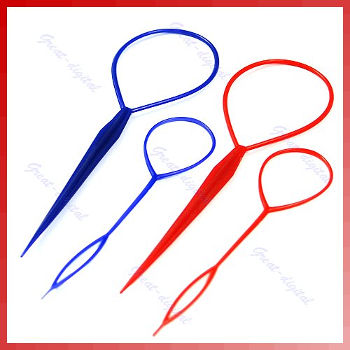 Poity 2pcs New Topsy Hair Braid Tail Ponytail Maker Styling Tool
