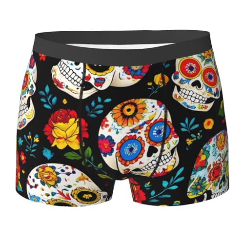 Men's Casual Boxer Briefs Soft Breathable Unique Underwear