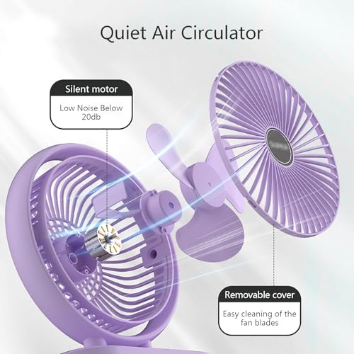 Ventilateur de bureau rechargeable contre la chaleur en open space