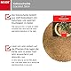NOOR Kokosscheibe Ø 25 cm - Kokos Mulchscheibe Kübelabdeckung 1 cm Stärke - natürlich isolierender Pflanzenschutz, Winterschutz - Kokosdisk mehrfach verwendbar & 100% biologisch abbaubar