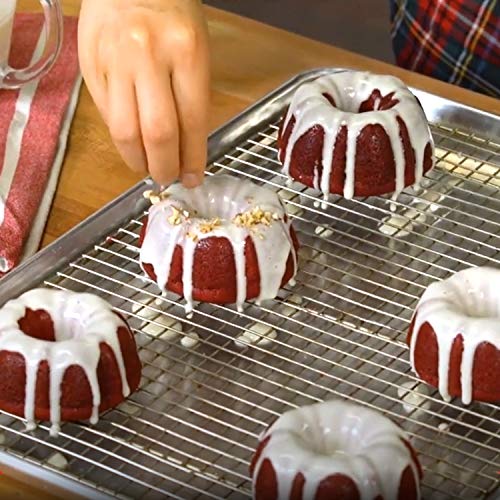 Mity Rain Mini Cake Pan - Silicone Fluted Tube Cake Pans European Grade Non Stick Fancy Molds For Jello, Cupcake, Doughnut Donut, Cornbread, Brownie (Set Of 3) #TOP7