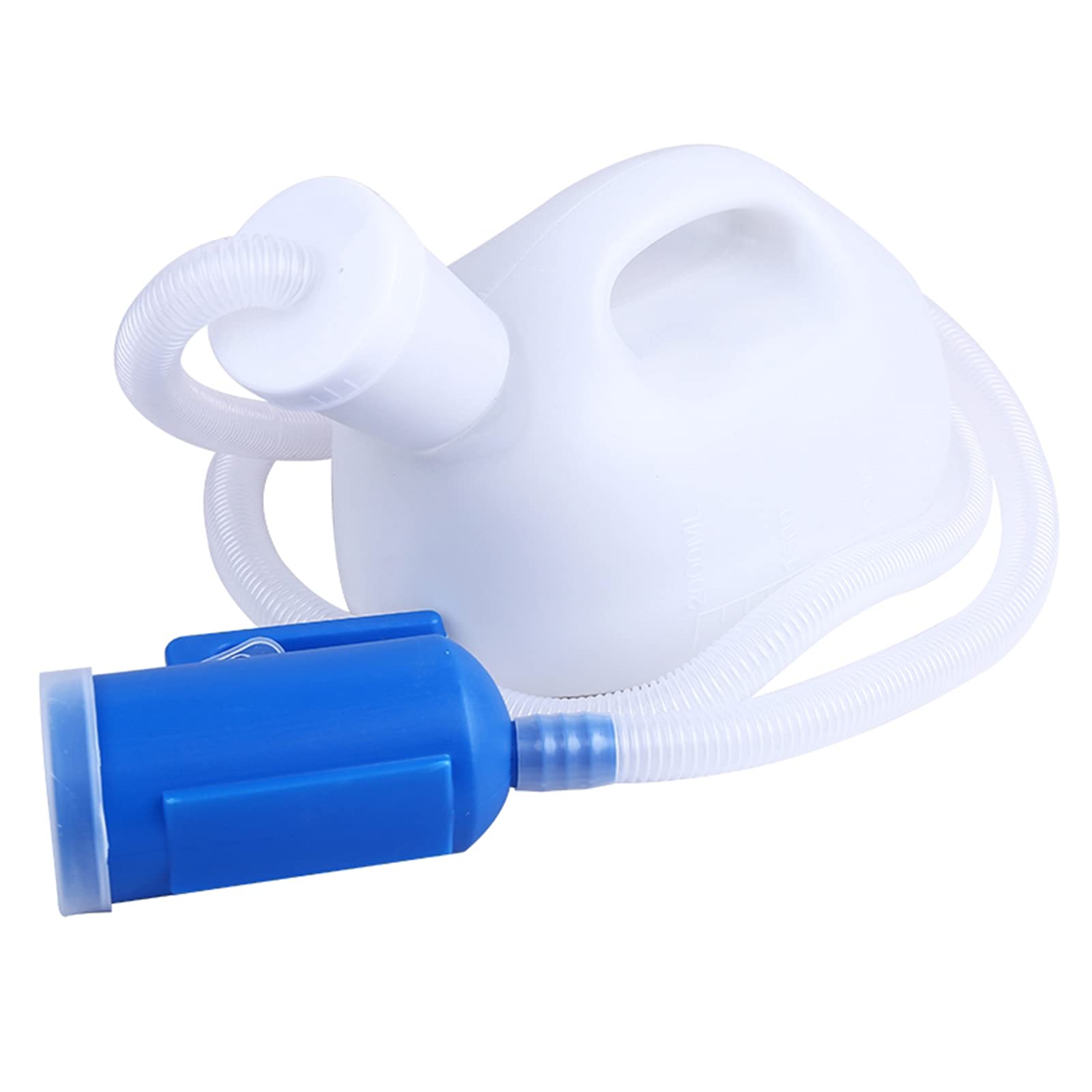 YNGJUENCP Male Bed Urinal Men's Potty Pee Bottle Collector,Suitable for Men,The Elderly,Those Who Wake Up Frequently-2000ML(White)(Size:2pcs)