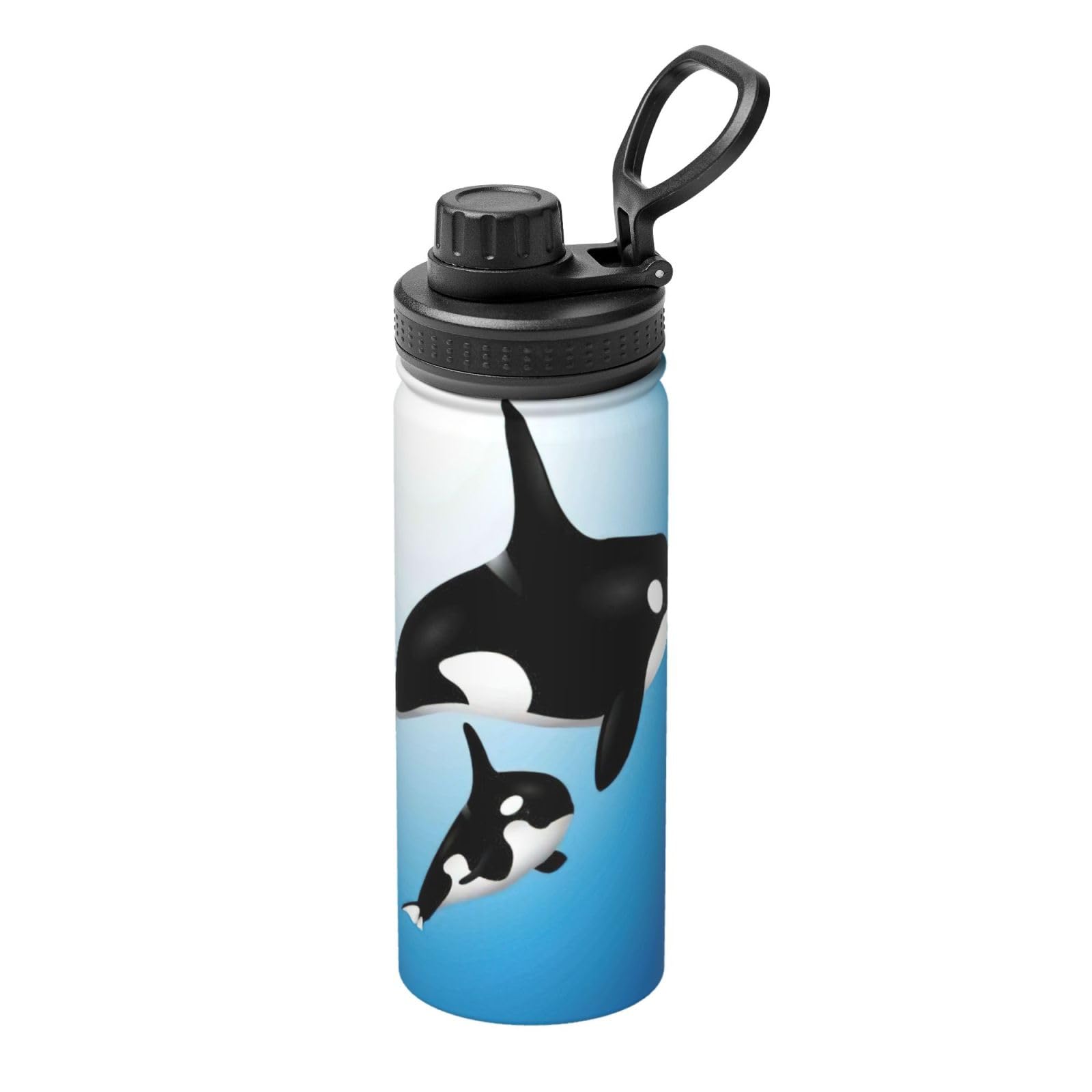 Kfjghhl Insulated Stainless Whale Steel Water Bottle For Sport Gym Travel Leak Camping Hiking Hydration