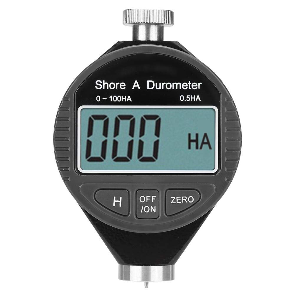 Akozon Durómetro Digital, Medidor de Dureza con Pantalla LCD, Probador de dureza del neumático de goma 100HD A Equipos de pruebas de dureza