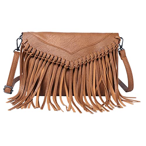 Sac bandoulière polyvalent marron élégant femme en PU pour travail et shopping
