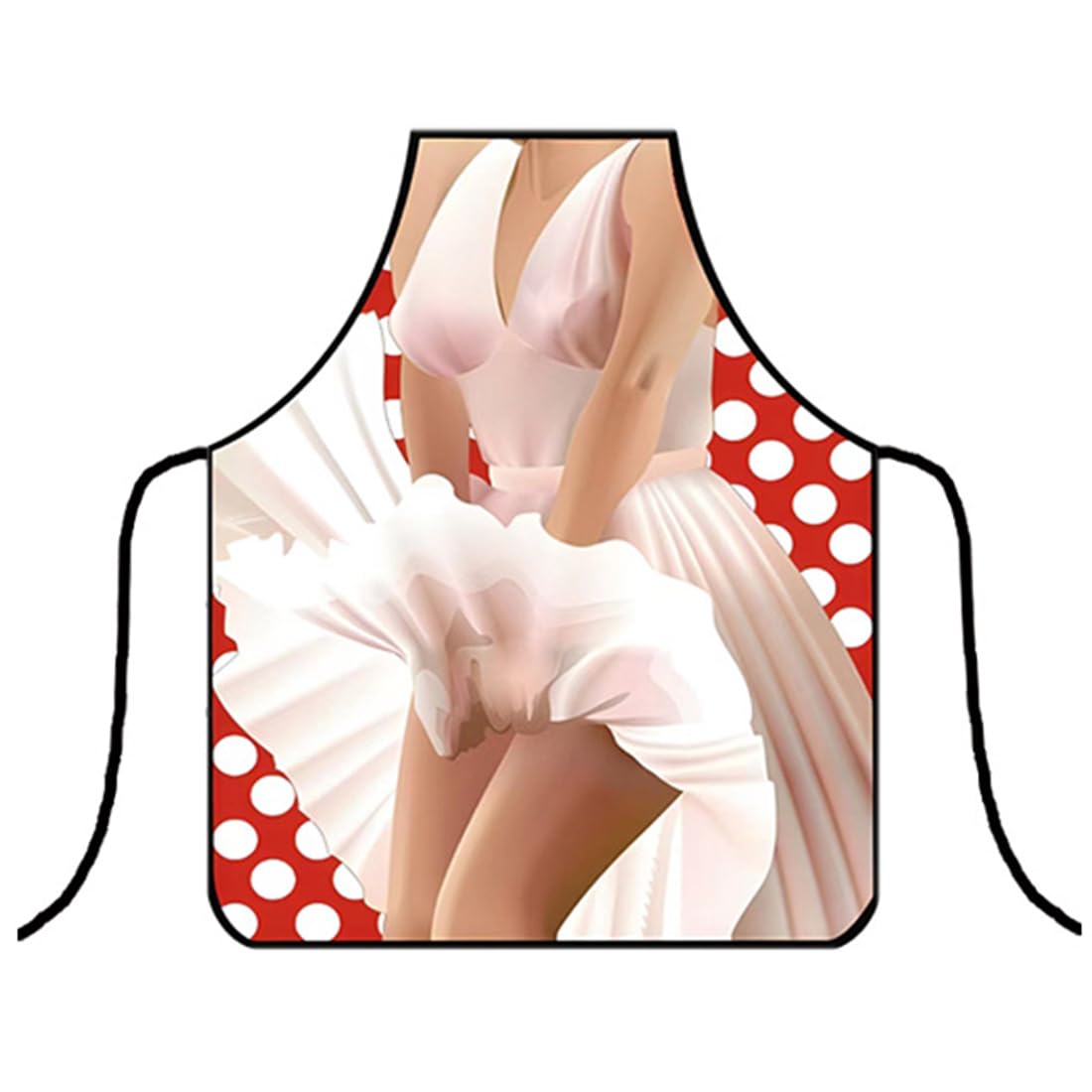 Delantales Divertidos de Cocina de Pareja Delantal Novedoso de Mujer, Regalo de Mandil Divertido de Navidad de Chef