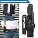 OWB Index Finger Release Holster for Glock 19/19X/45 (Gen 1-5) & 23/32 (Gen 3-4) | Tactical Belt Holster with Auto-Lock, Adjustable Cant | Right Hand
