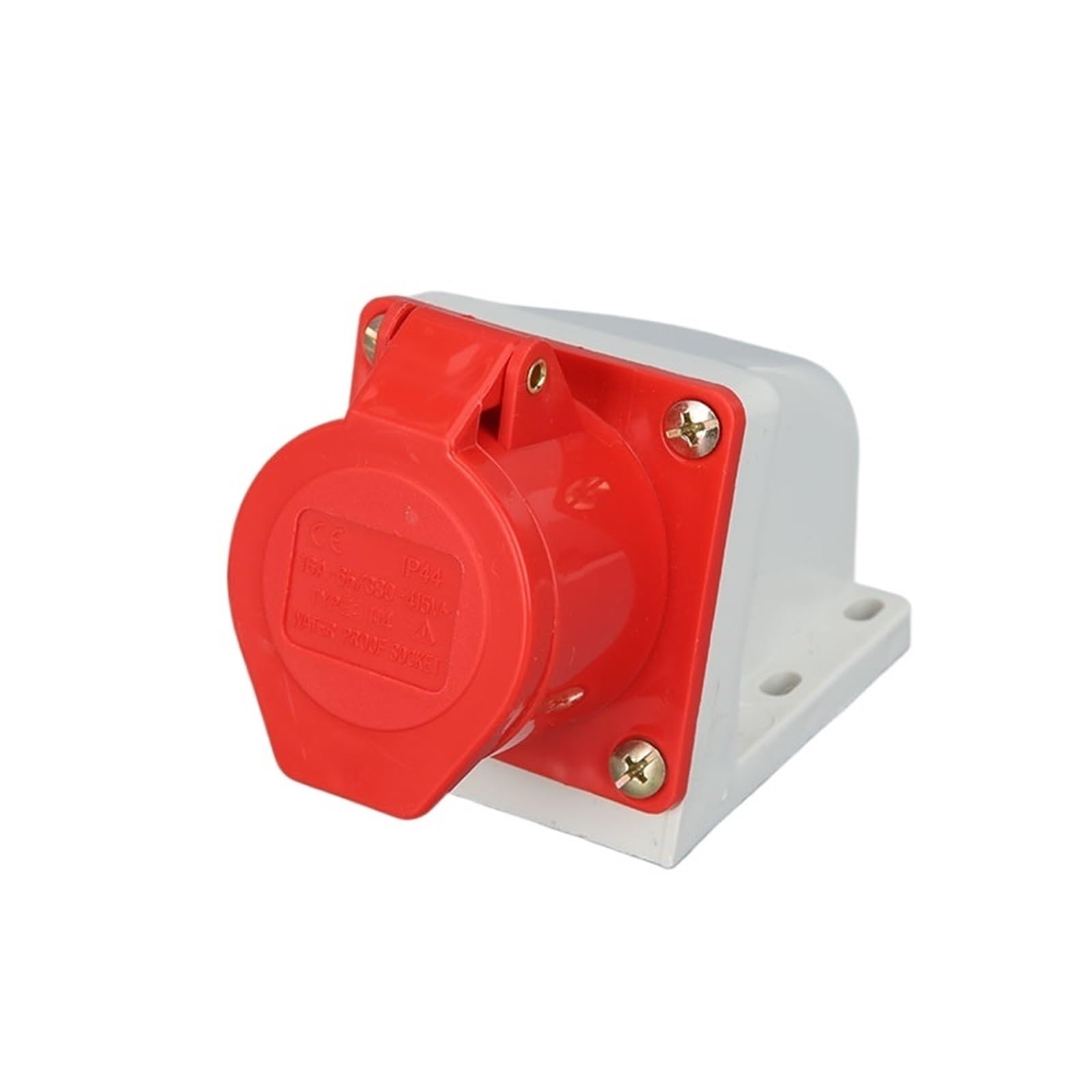 MUYTQAERG 16A 4 PIN Industrial Field Socket/Plug IP44 3P+E 380~415V Waterproof Male and Female Connector Power Plug Socket(114 16a 4pin)
