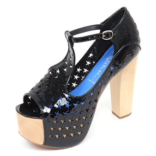 Jeffrey Campbell D2230 Sandalo Donna Foxy Star Scarpe Nero Shoe Woman [39]