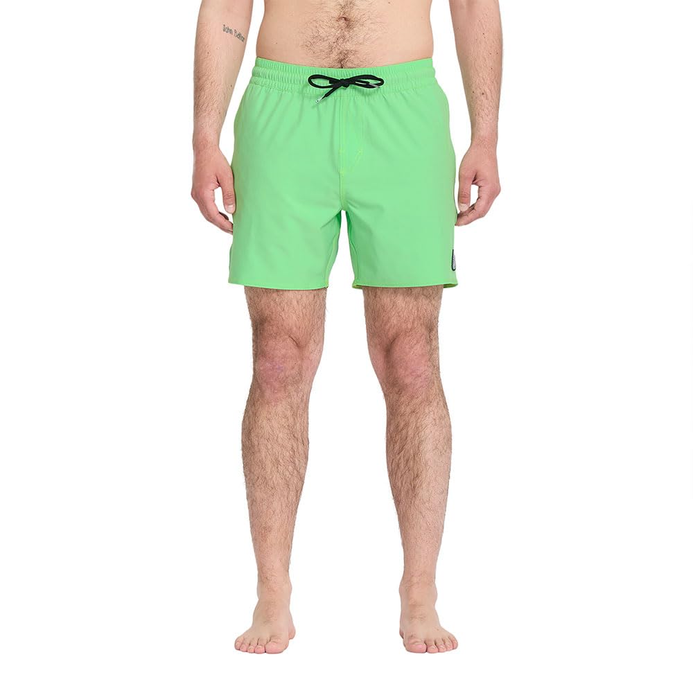 Short de bain Volcom Lido Solid 16'' L pour homme en noir - 8