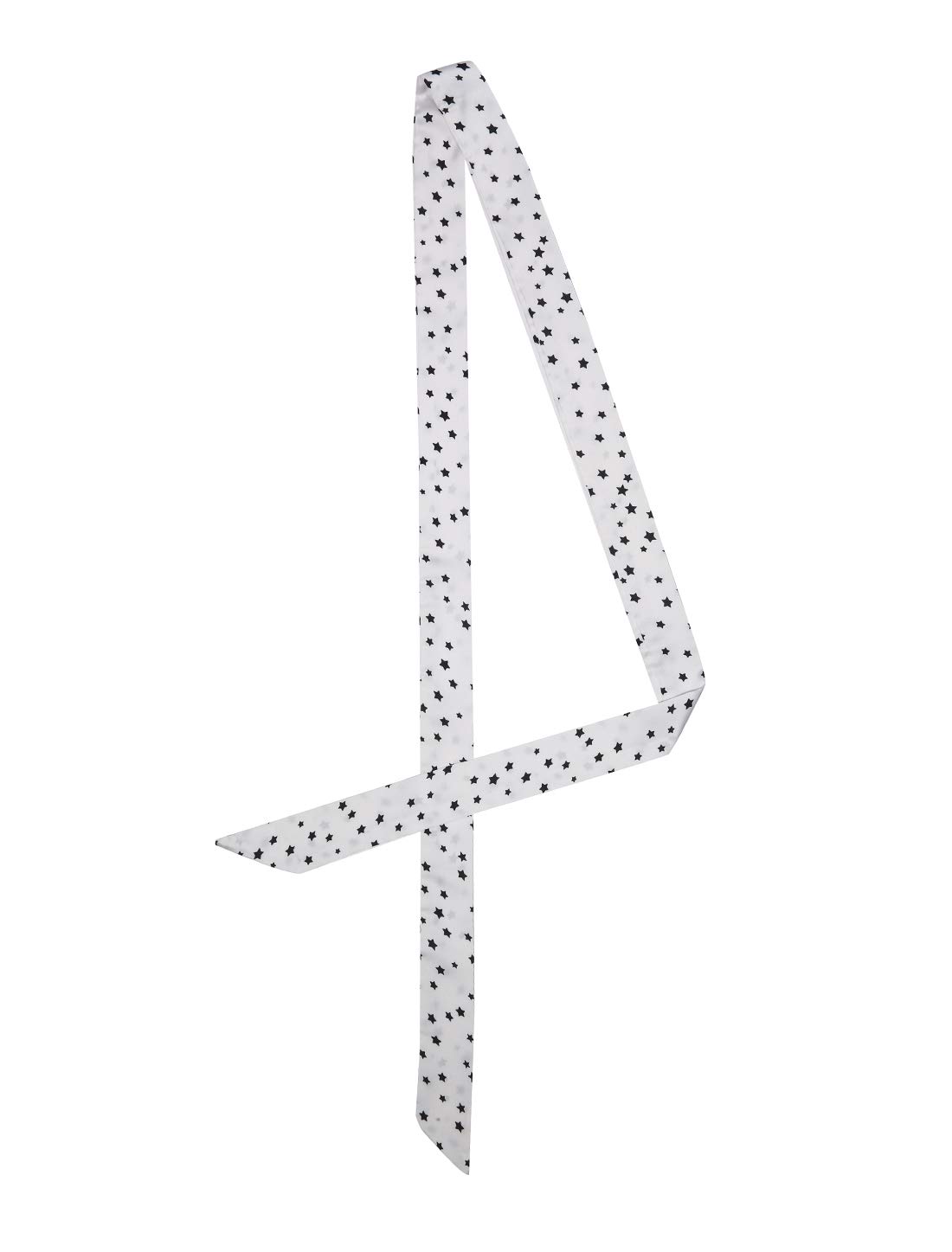 sourcing mapsourcing map Women Star Print Skinny Scarf Neck Scarves Double Sided Neckerchief Hair Wrap