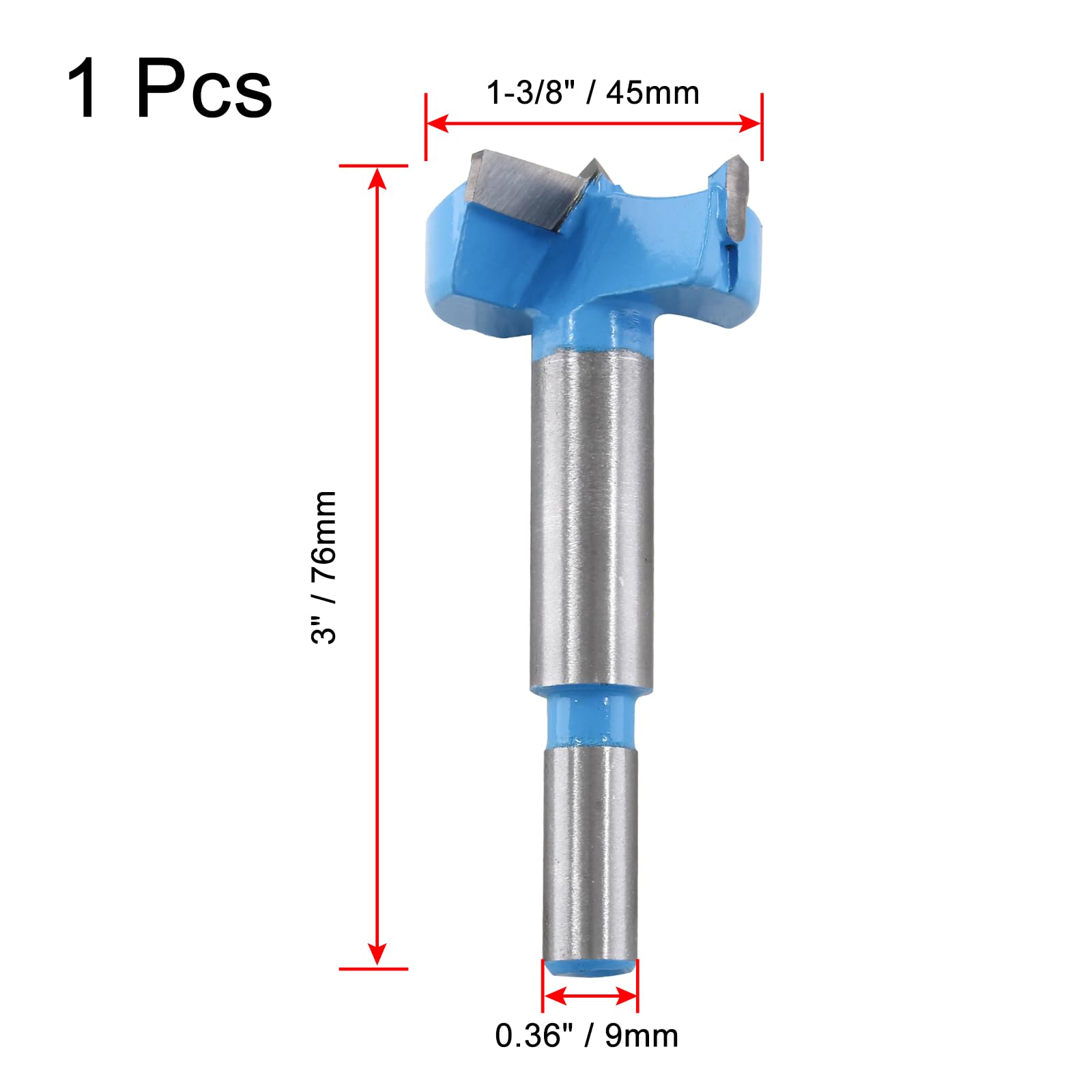 Forstner Drill Bit - 1-3/8" for Plastic -3 Forstner Drill Bit - 1-3/8" for Plastic -3