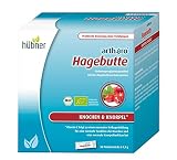 Hübner arthoro Hagebutte | In BIO Qualität | Pflanzliches Nahrungsergänzungsmittel zur Gesunderhaltung von Knochen und Knorpeln | 100 % Bio-Hagebutten mit Vitamin C |Vegan, ohne Gluten und Lactose