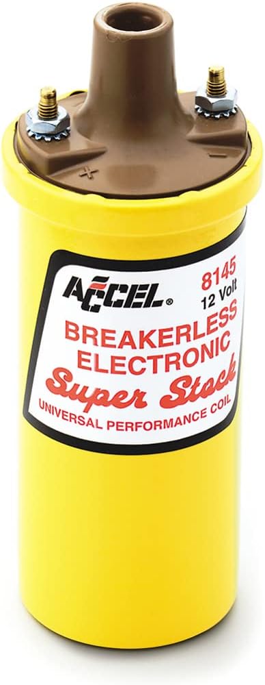 ACCEL 8145 Performance Universal SuperStock Yellow Breakerless Electronic Coil