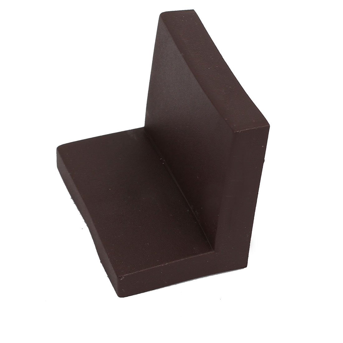 Sourcingmap 44mmx50mmx33mm L Shaped Plastic Cover Right Angle Corner Support Brackets 4pcs, Brown, Silver, 1.73" x 2" x 1.3" - Image 3