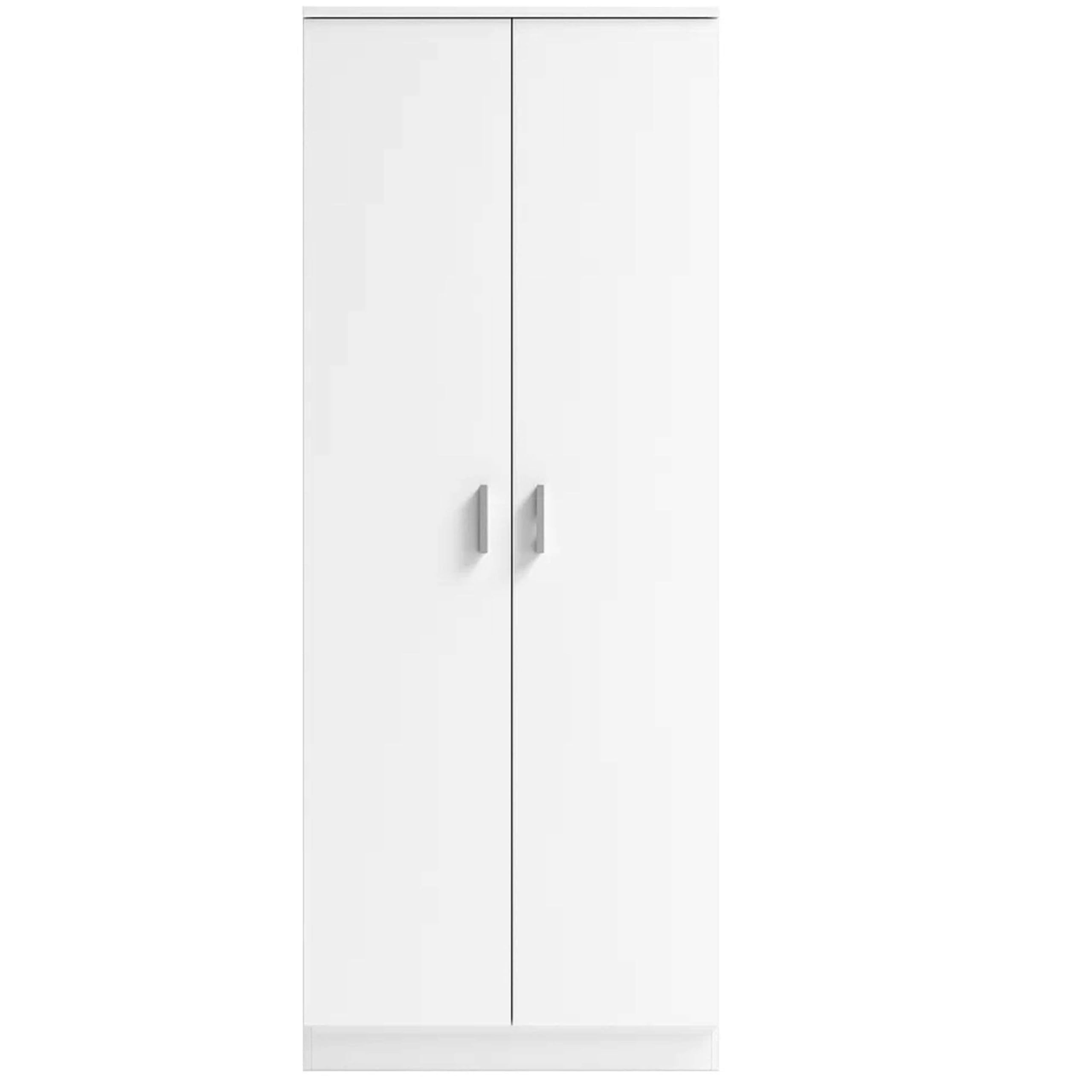 Mueble Zapatero Recibidor Armario Auxiliar Blanco 2 Puertas 6 Estantes 60cm