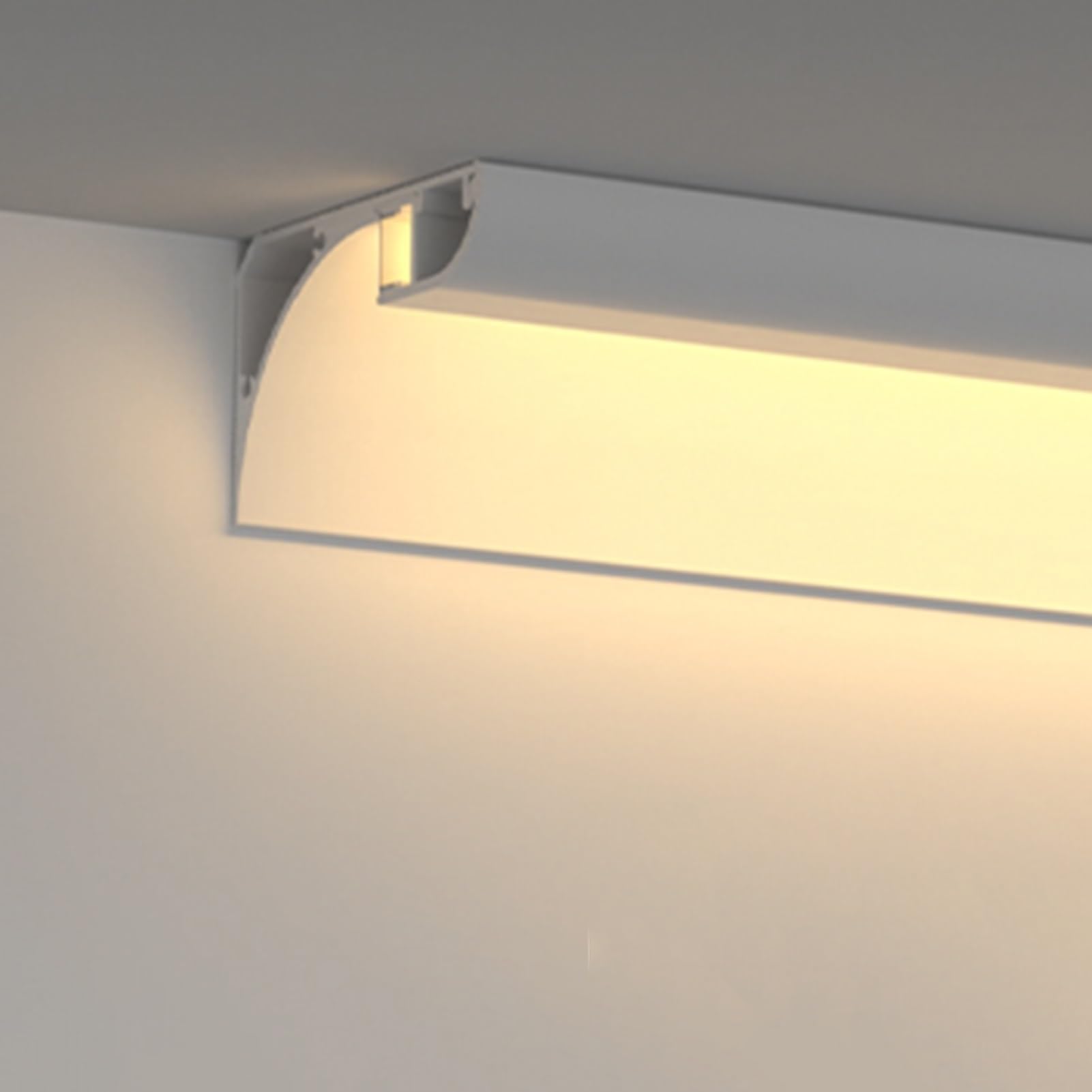 Listello per battiscopa per interni, copertura multiuso per pavimento/parete, 11 m, kit di sistema di illuminazione a soffitto senza barra LED