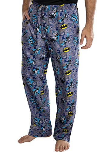 DC Comics Men's Classic Batman Comic Book and Bat Symbol All-Over Print Lounge Pajama Pants Sleepwear2