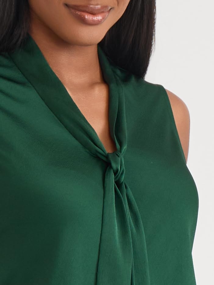 Kasper Women's Sleeveless Satin Tie-Front Top - Image 2