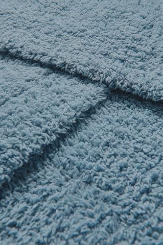 Image of Barefoot Dreams CozyChic Stroller Blanket, Azure, 30 inchx40 inch