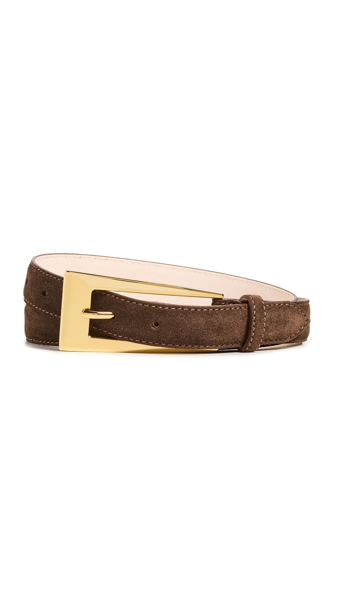 Aureum Womens No 10 Chocolate Suede Belt