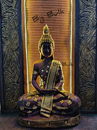 Image of Fiber Buddha Fountain for Living Room Home Decor Garden Decoration, Indoor, Outdoor, Garden, Waterfall, Home Decor (Big Size:125 cm X 56 cm X 35 cm)