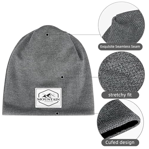Bonnet gaufré gray 2 idéal pour vos courses matinales et le patinage