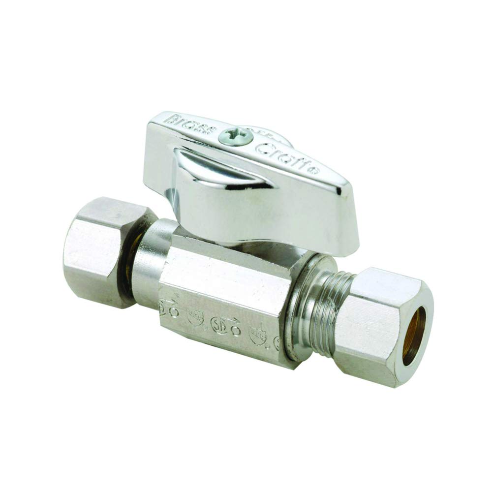BrassCraftKtcr11fx C1 Ball Valve, Chrome, 125 Psi