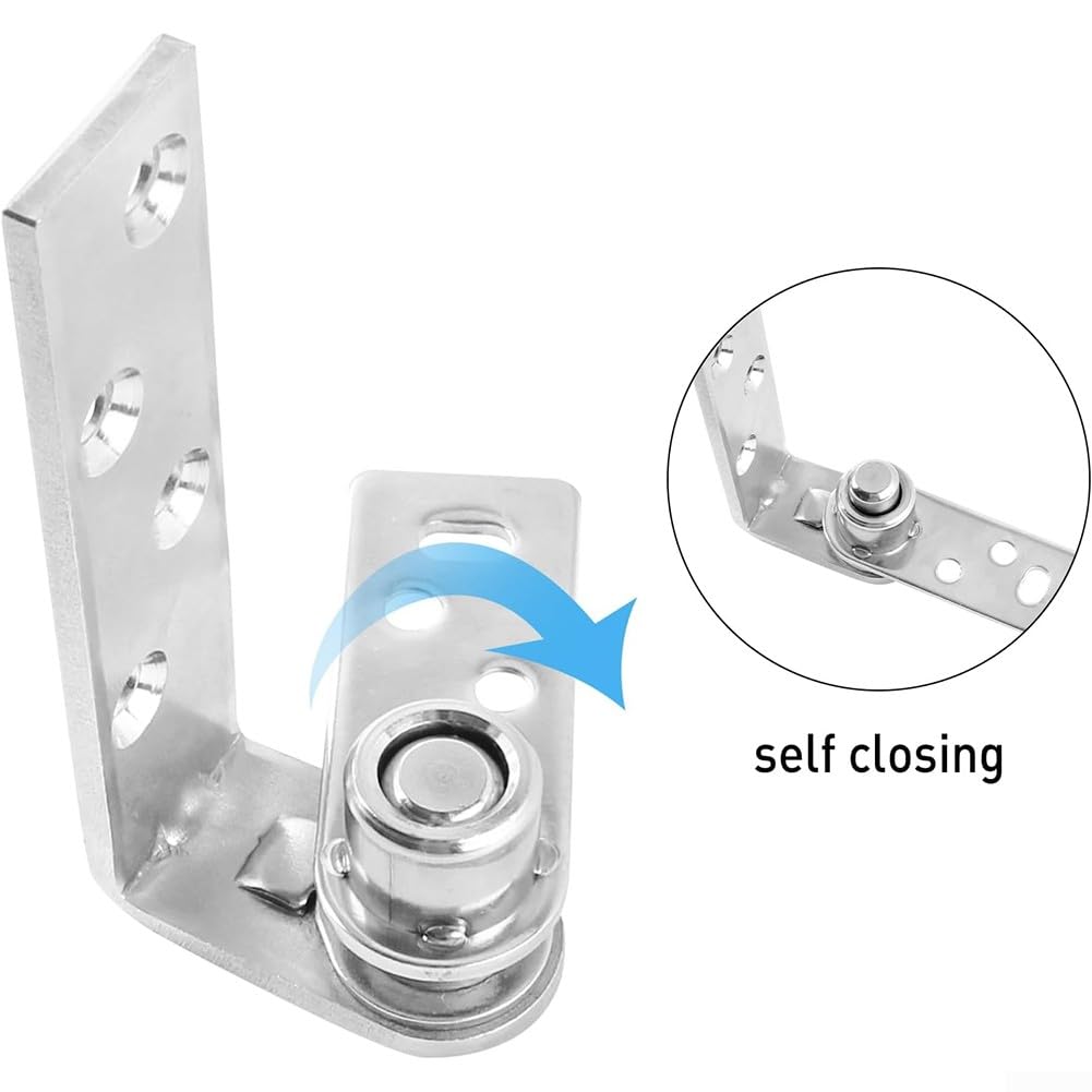 Bisagras De Puerta Oscilante De Retorno Automático - Acero Inoxidable 304, Capacidad 50 Kg, Para Puertas De Salón, Bar O Jardín