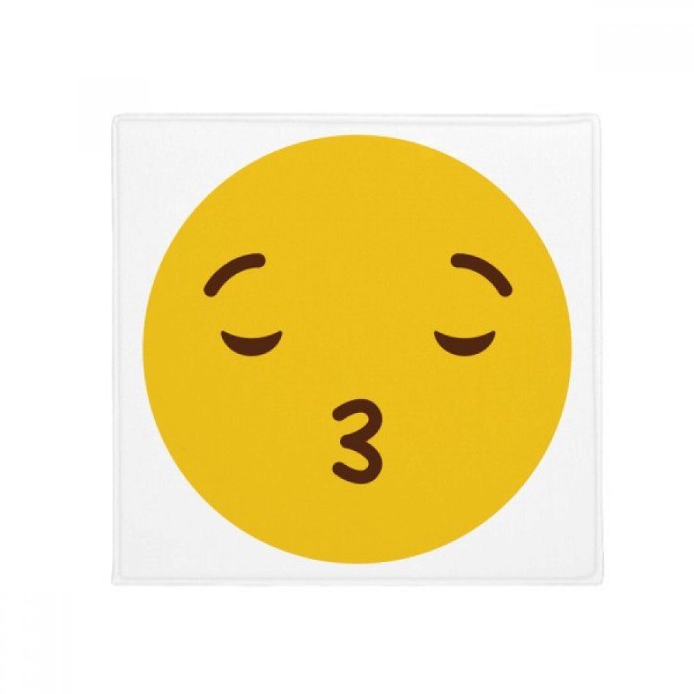 Tapis de chat jaune mignon antidérapant de 80x80cm pour cuisine et porte