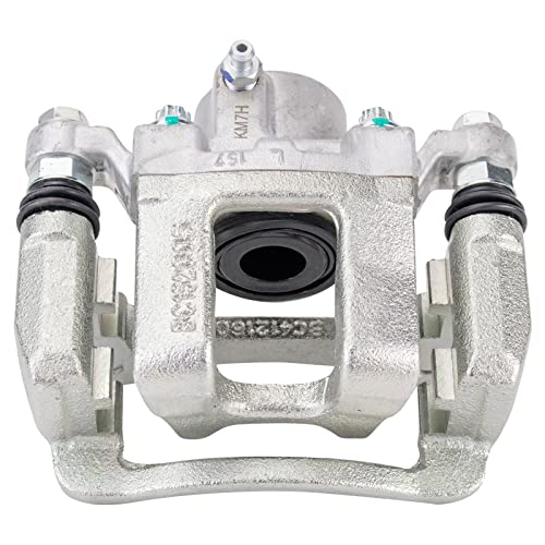 Image of TRQ Rear Brake Pad and Rotor Set Ceramic Calipers Compatible with 2015 Hyundai Sonata with Manual Parking Brake