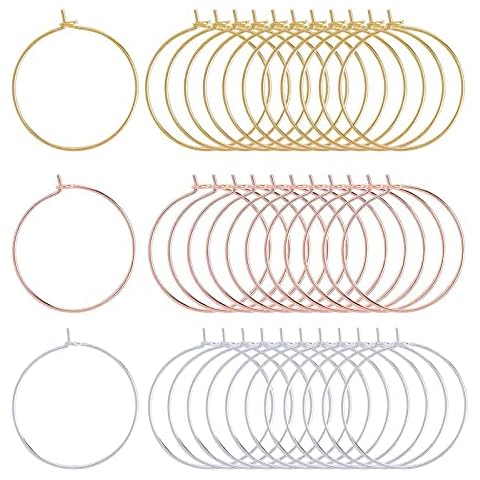 SUNNYCLUE 150PCS Brass Wine Glass Charms Cover